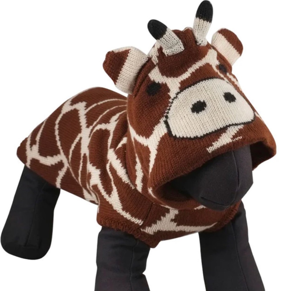 The worthy dog giraffe hoodie xxs